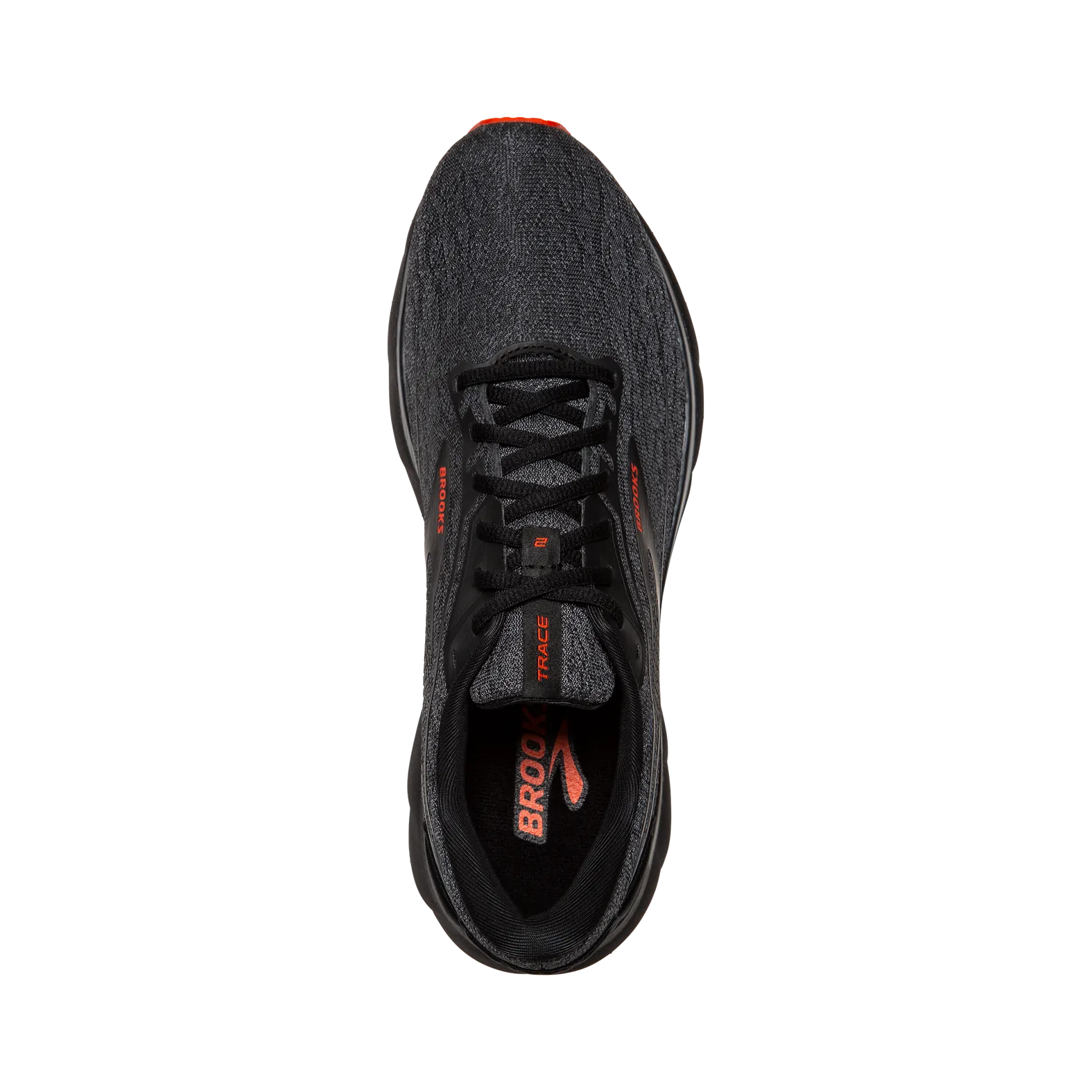 BROOKS Homme Trace 2 Sneaker, Black/Hawaiian Ocean/Orange, 46.5 EU