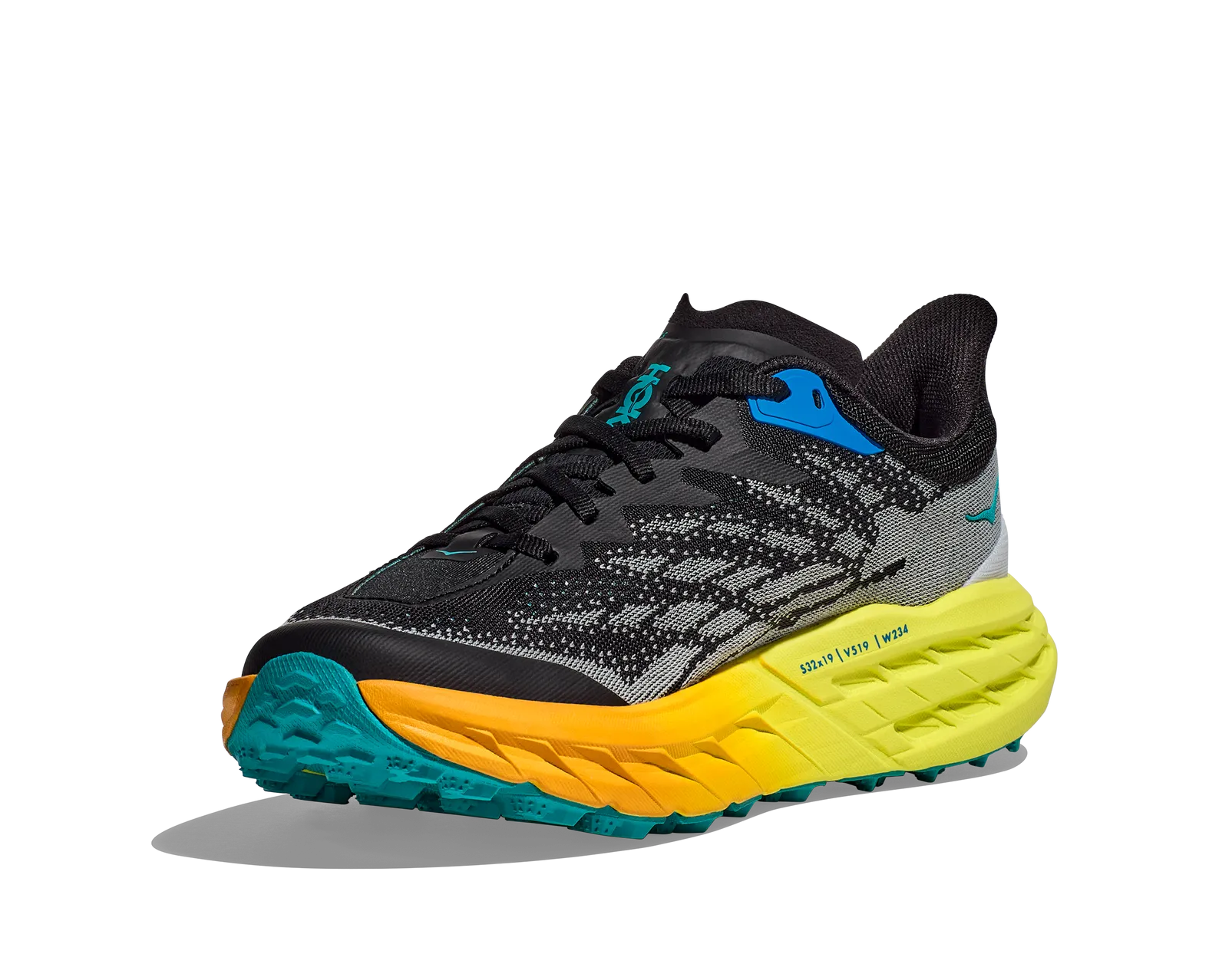 Hoka MEN'S SPEEDGOAT 5 BLACK / EVENING PRIMROSE